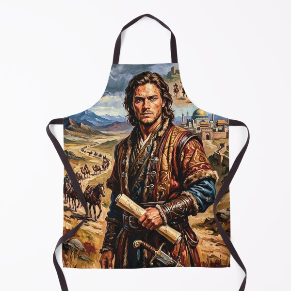 Item preview, A Stranger in the Court of the Khan: Marco Polo Fine Art Tribute designed and sold by Art's Diner.