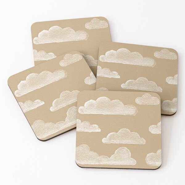 Item preview, Dreamtime Clouds Watercolor Pattern - Fawn + Snow designed and sold by Irene Estelle.