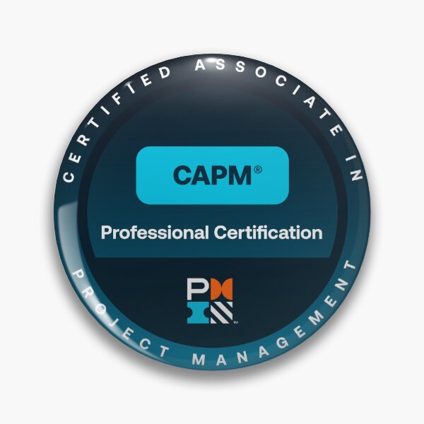 Item preview, Certified Associate in Project Management (CAPM) badge designed and sold by stickerartisan.