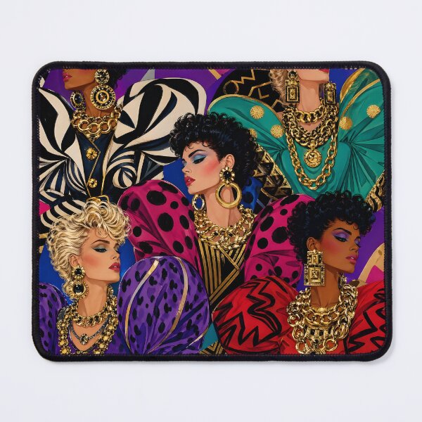 Item preview, 80s Glamoratti Bold Gold Jewelry Pattern designed and sold by Glitchart66.