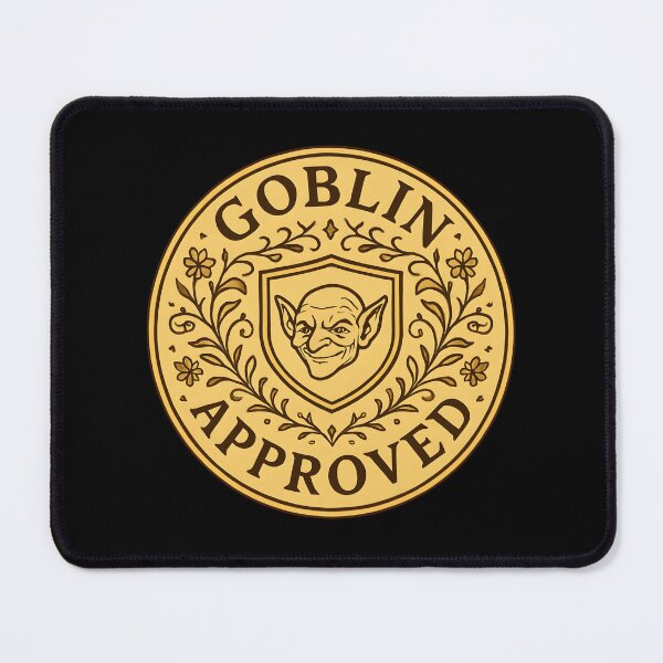 Item preview, Goblin Approved Sticker - Goblincore Emblem Design designed and sold by FestivityFinds.
