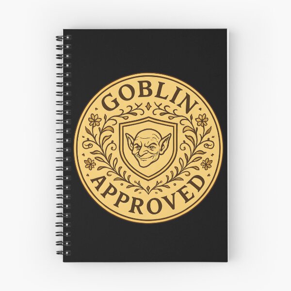 Item preview, Goblin Approved Sticker - Goblincore Emblem Design designed and sold by FestivityFinds.