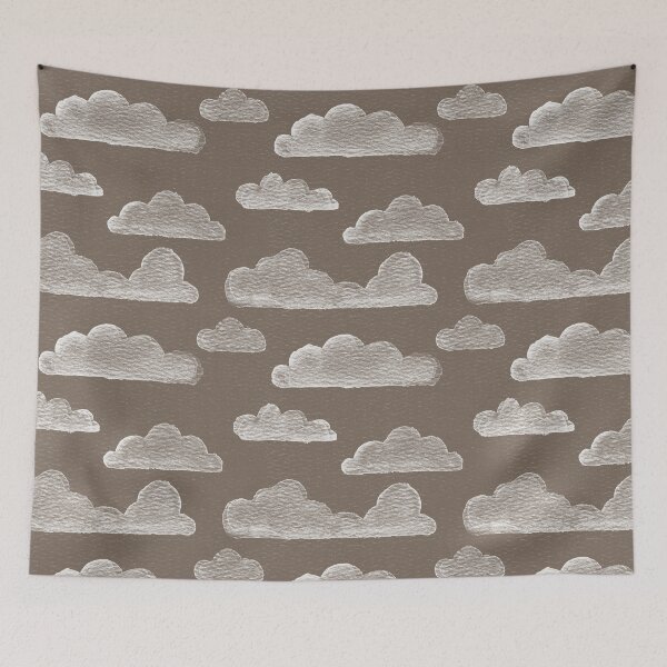 Item preview, Dreamtime Clouds Watercolor Pattern - Earth + Snow designed and sold by Irene Estelle.