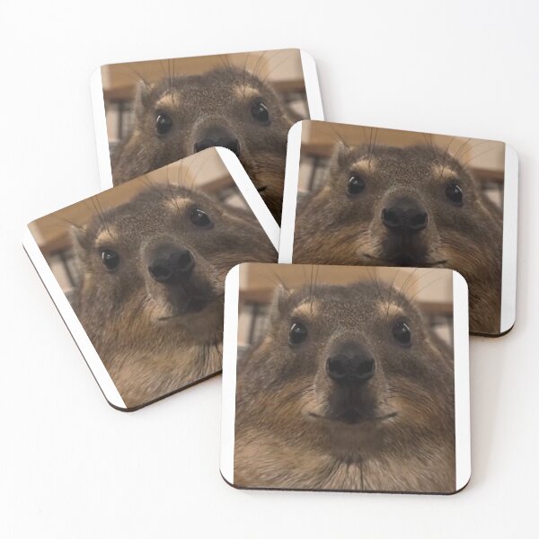 Item preview, smog hyrax face designed and sold by cloudzer0000.