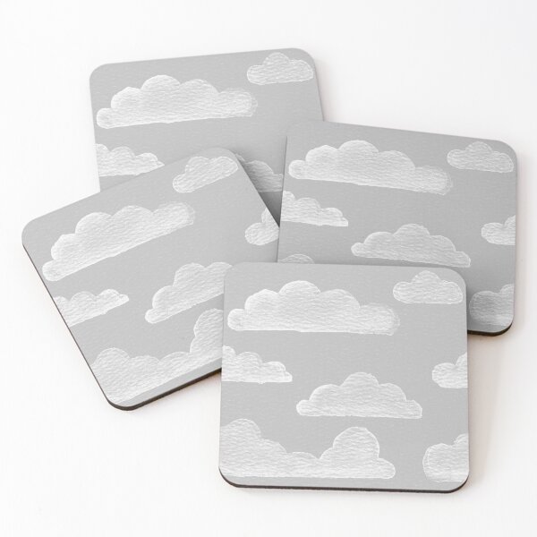 Item preview, Dreamtime Clouds Watercolor Pattern - Fog + Snow designed and sold by Irene Estelle.