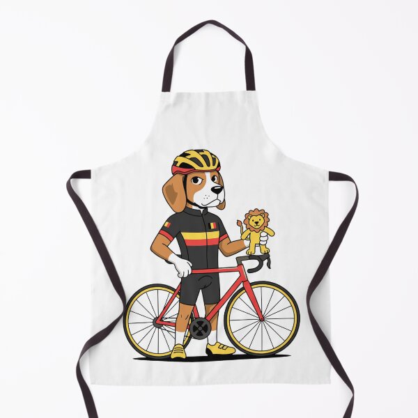Item preview, Belgian Beagle Dog Cyclist With Road Bike designed and sold by k3rstman1.