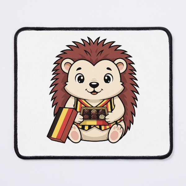 Item preview, Adorable Cartoon Hedgehog with Box of Chocolates designed and sold by k3rstman1.