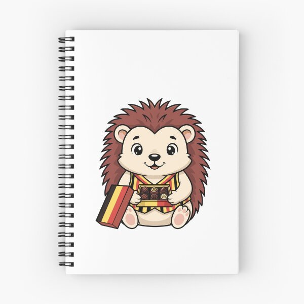 Item preview, Adorable Cartoon Hedgehog with Box of Chocolates designed and sold by k3rstman1.