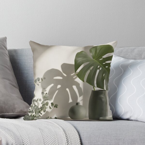 Item preview, Tropical Monstera Leaf Shadow Biophilic Art designed and sold by Glitchart66.