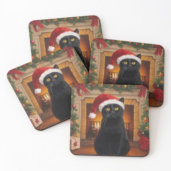 Item preview, Black Cat Christmas designed and sold by Fashionboost.