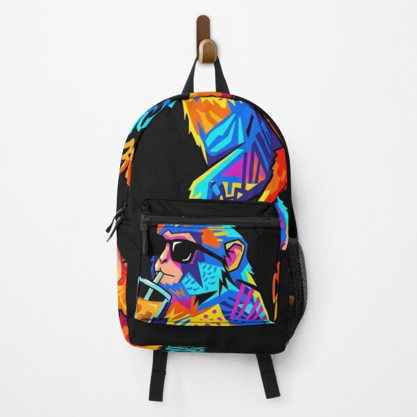 Item preview, Cool Monkey with Bubble Tea Street Art Design designed and sold by nrackpenra.
