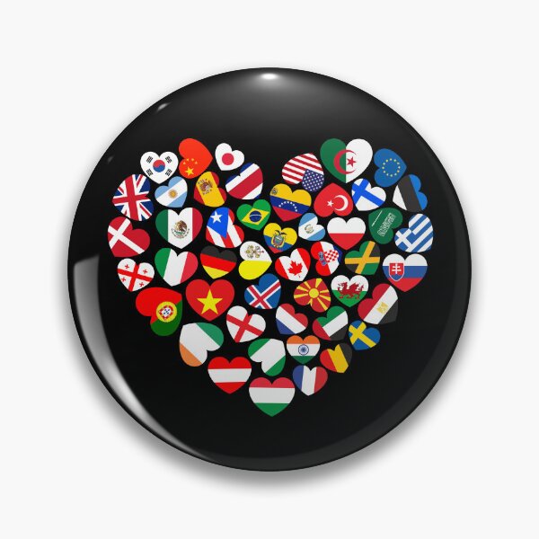 Item preview, Flags Of Countries Of The World International Flag Heart designed and sold by KarimSoCute.