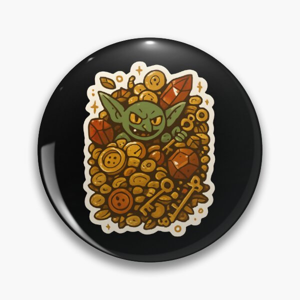 Item preview, Goblincore Goblin with Treasure Sticker - Fantasy Goblin Design designed and sold by FestivityFinds.