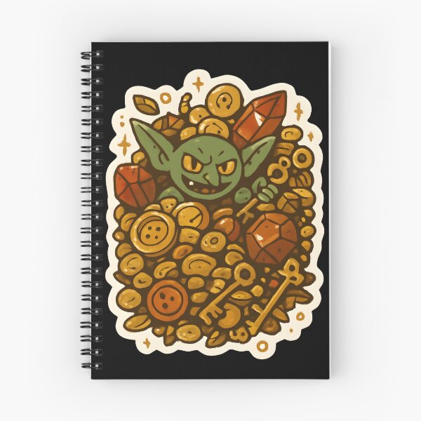 Item preview, Goblincore Goblin with Treasure Sticker - Fantasy Goblin Design designed and sold by FestivityFinds.