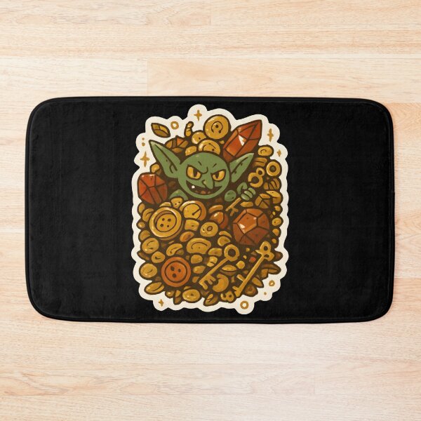 Item preview, Goblincore Goblin with Treasure Sticker - Fantasy Goblin Design designed and sold by FestivityFinds.
