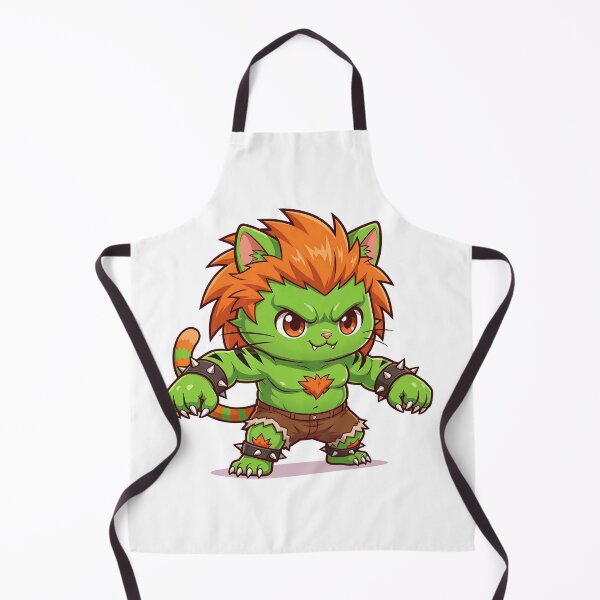 Item preview, Cute Green Monster Cat Fighter Cartoon designed and sold by CuteKats.