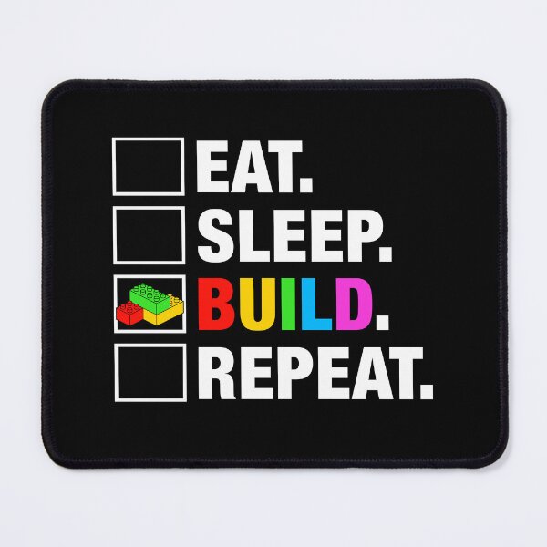 Item preview, Eat Sleep Build Repeat Master Builder Bricks Blocks designed and sold by KarimSoCute.