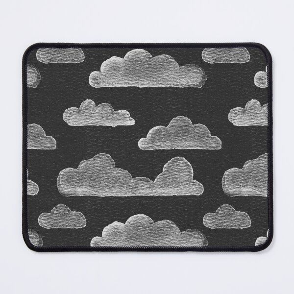 Item preview, Dreamtime Clouds Watercolor Pattern - Coal + Snow designed and sold by Irene Estelle.