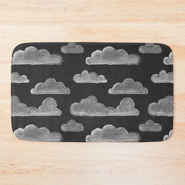 Item preview, Dreamtime Clouds Watercolor Pattern - Coal + Snow designed and sold by Irene Estelle.