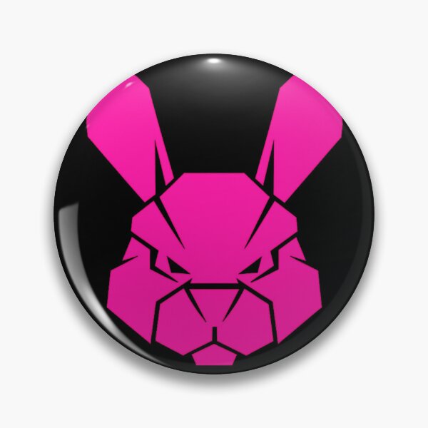 Item preview, Geometric Pink Rabbit Head – Minimalist Animal Line Art designed and sold by JonelCrafts.