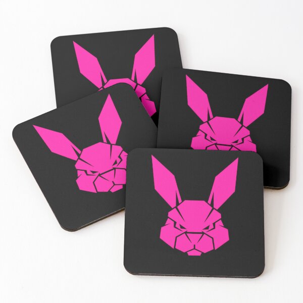 Item preview, Geometric Pink Rabbit Head – Minimalist Animal Line Art designed and sold by JonelCrafts.