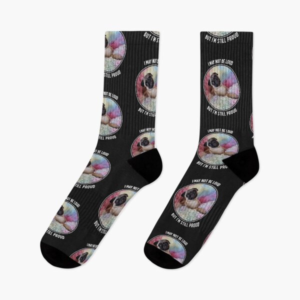 Item preview, I May Not Be Loud But I'm Still Proud Pug Rainbow designed and sold by Massara6.