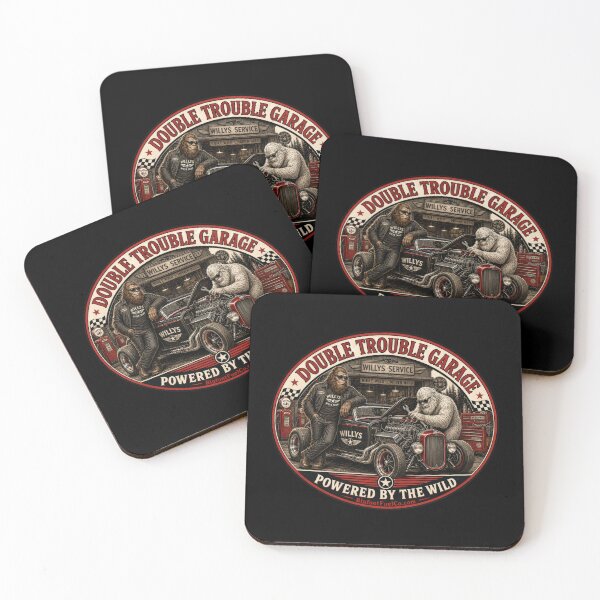 Item preview, Double Trouble Garage – Bigfoot & Yeti Willys Hot Rod Service designed and sold by Bigfoot Fuel Co.