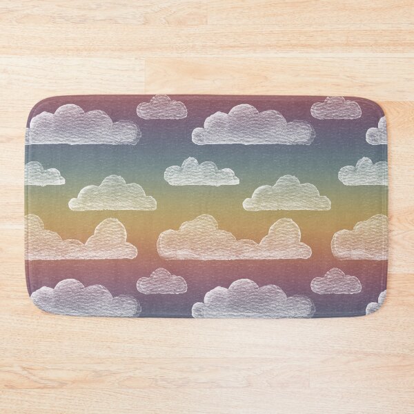 Item preview, Dreamtime Clouds Watercolor Pattern - Rainbow Sunset + Snow designed and sold by Irene Estelle.