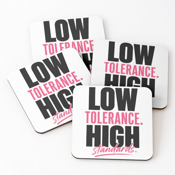 Item preview,  Low Tolerance High Standards Typography designed and sold by StoryInCode.