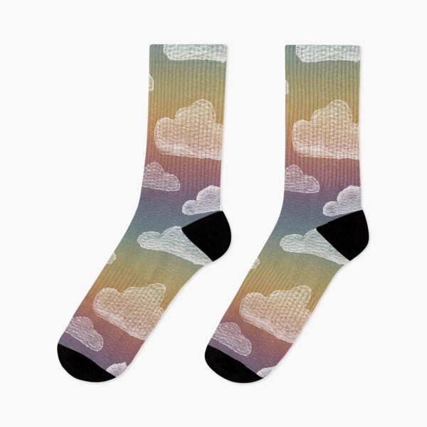 Item preview, Dreamtime Clouds Watercolor Pattern - Rainbow Sunset + Snow designed and sold by Irene Estelle.