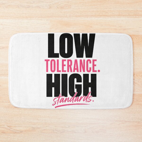 Item preview,  Low Tolerance High Standards Typography designed and sold by StoryInCode.