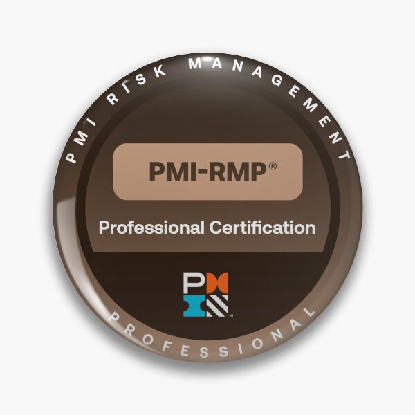 Item preview, PMI Risk Management Professional (PMI-RMP) certification badge designed and sold by stickerartisan.