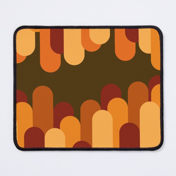 Item preview, Retro 70s Sunset Curves - Abstract Mid Century Modern Pillar Pattern designed and sold by Luckymoon2000.