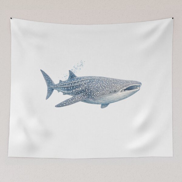 Item preview, water colour whale shar designed and sold by Looplk.