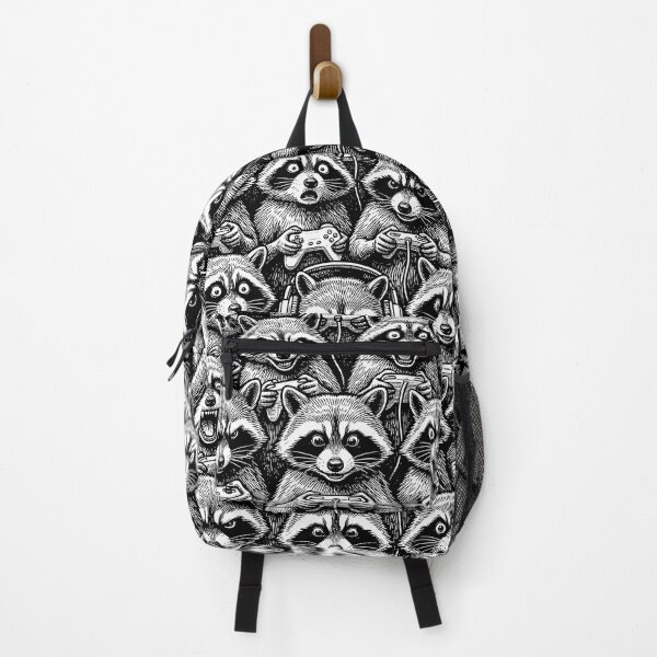 Item preview, Gamer Raccoon Pattern Funny Gamers Raccoons Gaming Animal designed and sold by GrandeDuc.