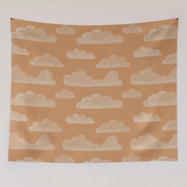 Item preview, Dreamtime Clouds Watercolor Pattern - Rust + Dove designed and sold by Irene Estelle.