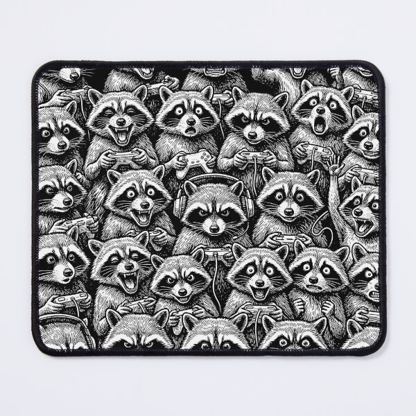 Item preview, Gamer Raccoon Pattern Funny Gamers Raccoons Gaming Animal designed and sold by GrandeDuc.