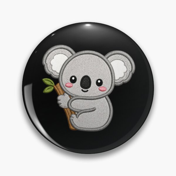 Item preview, Cute Koala Hugging | Kawaii Minimal Embroidery Style Animal designed and sold by ColorSplash123.
