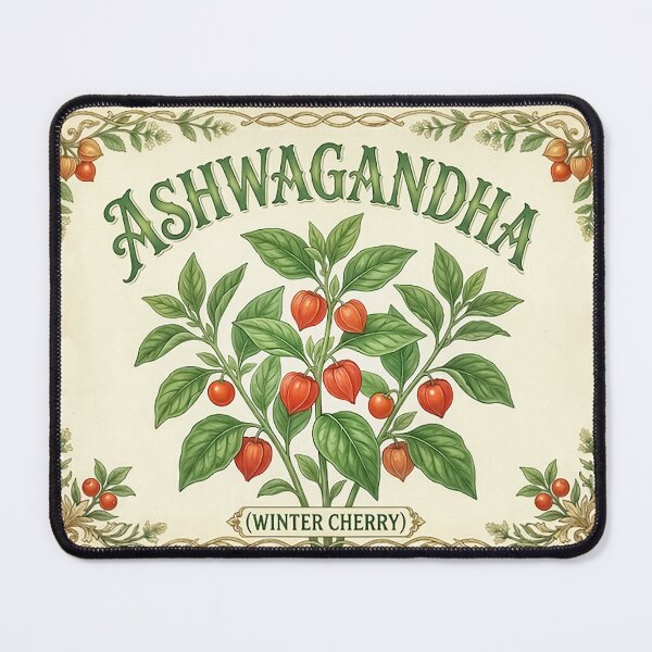 Item preview, Victorian Ashwagandha Herb Watercolor Apothecary label Herbalism – Vivid Botanical Herb - Botanical designed and sold by CattlettArt.