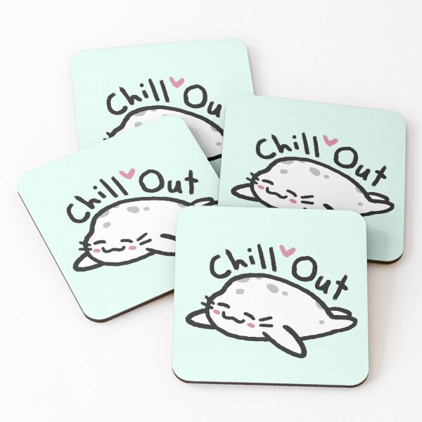 Item preview, Little harp seal pup relaxing chill out designed and sold by LynnStarfish.