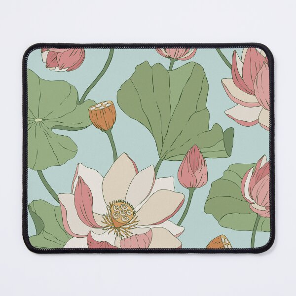 Item preview, Blue Lotus Floral background designed and sold by dacoparo.