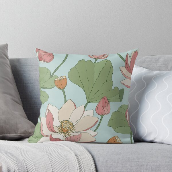 Item preview, Blue Lotus · Floral background designed and sold by dacoparo.