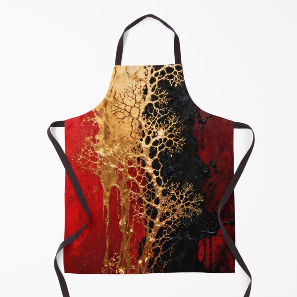 Item preview, Golden branches on a red and black background. designed and sold by paulrommer.