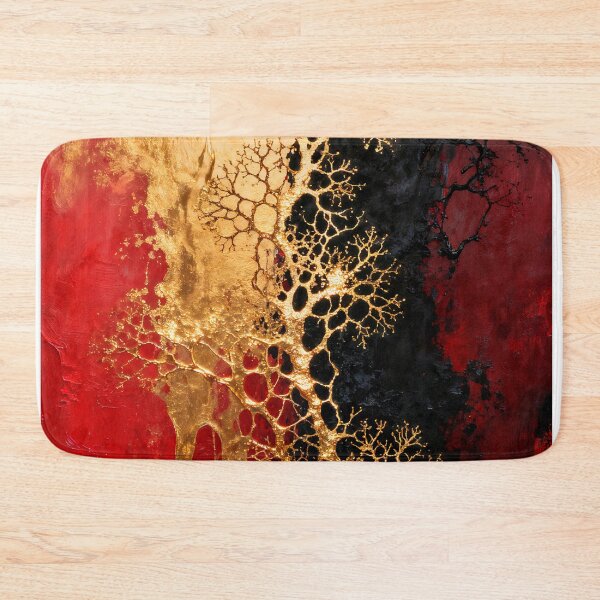 Item preview, Golden branches on a red and black background. designed and sold by paulrommer.