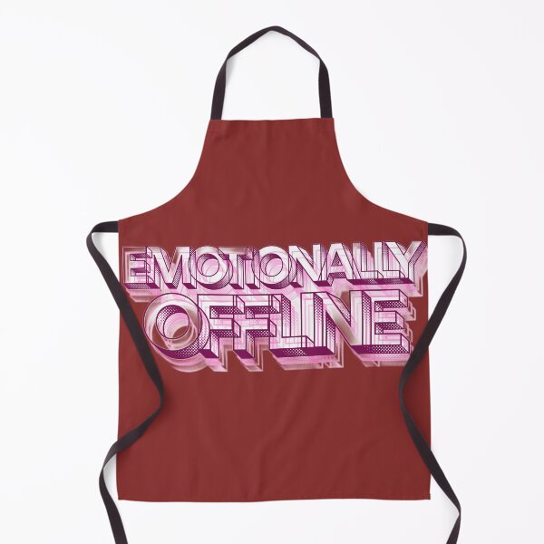 Item preview, Emotional Offline Retro Y2K Typography Design designed and sold by CreativePallavi.