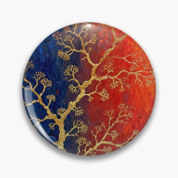 Item preview, Golden branch on a vibrant background designed and sold by paulrommer.