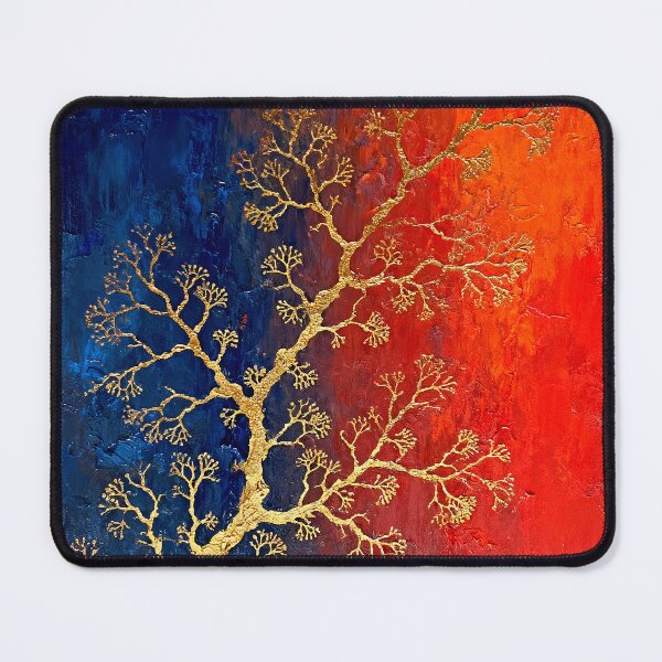 Item preview, Golden branch on a vibrant background designed and sold by paulrommer.
