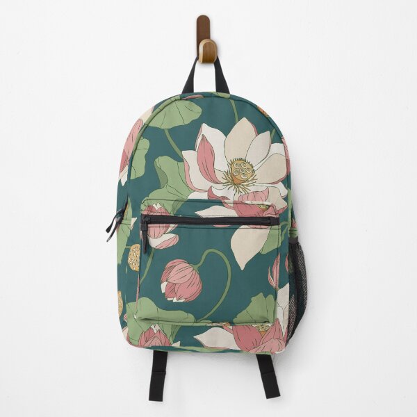 Item preview, Green Lotus Floral background designed and sold by dacoparo.