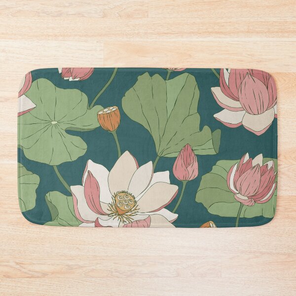 Item preview, Green Lotus · Floral background designed and sold by dacoparo.