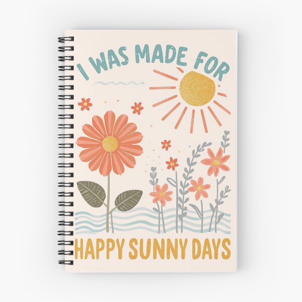 Item preview, I Was Made for Happy Sunny Days Greeting Card - Floral Sun Design designed and sold by FestivityFinds.
